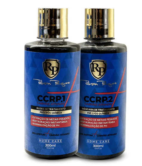 ROBSON PELUQUERO KIT CCRP PLUS CHARBON ACTIF HOME CARE 2 X 300ML