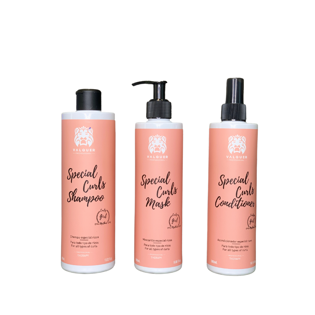 VALQUER KIT SHAMPOING, MASQUE ET BIPHASE CHEVEUX CURLY