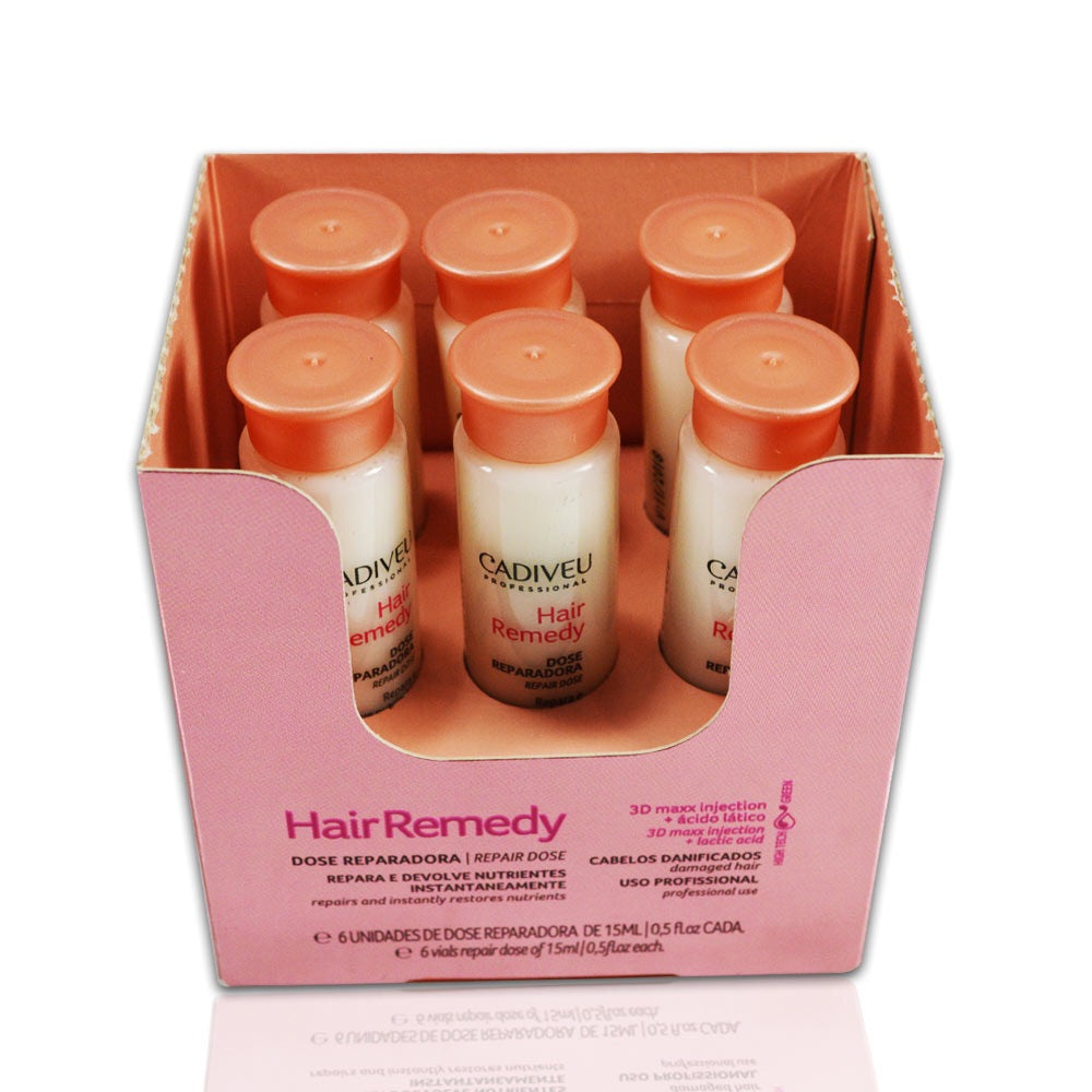 CADIVEU AMPOULES HAIR REMEDY INSTANT RESTRUCTURING VIALS 6*15ML
